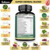 150 Capsules - 13in1 Creatine Monohydrate Blended Capsule 9000mg with Cranberry, Dandelion, Uva Ursi, Ashwagandha, Horny Goat Weed & More - Muscle, Energy, Athletic Performance Support - Image 2