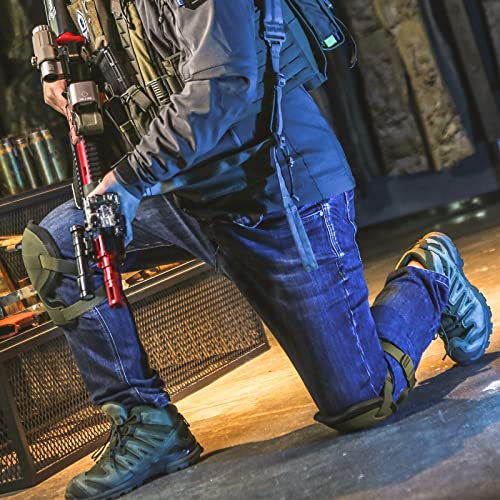 EMERSONGEAR Tactical Knee Pads Combat Knee Cap Protector Paintball Airsoft Military Army Battle Hunting Knee-Pads Fully upgraded version(DE), One Size - Image 6