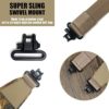 HUNTPAL 2 Point Gun Shotgun Rifle Sling with Metal Swivels and Thumb Loop, Anti-Slip Neoprene Quick Adjusting Durable Shoulder Padded Camouflage Crossbow Sling Strap - Image 4