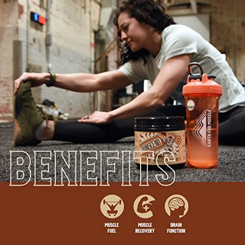 Earth Fed Muscle Transcend Creatine Monohydrate - 100% German Creapure, Muscle Recovery, Muscle Building, Cellular Energy Production - Gluten Free, Soy Free - Unflavored 5g per Serving, 60 Servings - Image 8