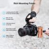 SmallRig R5 / R5 C / R6 Cage for Canon R5 R6 R5 C, Aluminum Alloy DSLR Rig Stabilizer with Cold Shoe , 1/4"-20 and 3/8"-16 Threaded Holes for Filmmaking , Video Shooting 2982B - Image 4