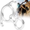 MOSU Bull Horn 8‑Shape Ring Descender 8‑Ring Descent Control Device Downhill Rock Climbing Equipment - Image 5