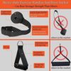 Portable Extra Heavy Home Gym Resistance Band Bar Set with 4 Stackable Resistance Bands,Detachable Full Body Workout Equipment Exercise Bar Kit,500LBS Longer Bar with Bands,Workout Guide Included - Image 7