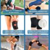 Seektop Volleyball Knee Pads, 1 Pair Comfortable Non-Slip Knee Pads for Women & Girls & Youth, Knee Guards for Volleyball Basketball Gardening Football Wrestling Yoga Dancers Baseball - Image 5