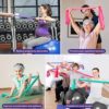 Resistance Bands Set with Reinforcing Rib: Sportneer Skin Friendly TPE Non-Latex Elastic Band with 3 Levels for Home Workout, Stretching, Yoga, Pilates and Physical Therapy, Beginner & Advanced Set - Image 6