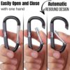 Mr. Pen- Carabiner, 6 pcs, 3 inch Aluminum D Ring Carabiner Clip, Key Chain Clip, Backpack Clips, Carabiner Clip, Key Hook for Pants, Hook Clips, Clip on Keychain, Hooks for Keys, Carabiners - Image 5