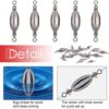 Hilitchi Brass Fishing Weights Inline Trolling Fishing Sinker with Inner Swivels - Image 6