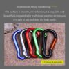 munkees 2-Pack 8-Shaped Carabiner Clips Keychain, Spring Snap Caribeener, Aluminum Buckle Hook Accessories - Image 6