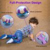 Kids Knee Pads Elbow Pads Wrist Guards, Youth Protective Gear Set, Toddler Knee Pads and Elbow Pads Set for Girls Boys Sports Roller Skates Cycling Skateboard BMX Bike Inline Skatings Scooter Riding - Image 4