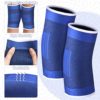 2 Pairs Kids Knee Brace for Girls Boys Children Patella Brace Support Knee Compression Sleeves Kids Knee Sleeve Kids Volleyball Knee Pads for Basketball Volleyball Gymnastics Sports, Blue and Black - Image 3
