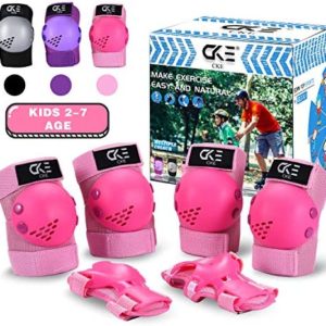 Kids/Youth Knee Pad Elbow Pads Guards for Boys Girls 2-14 Year Old Kids Protective Gear Set for Skating Cycling Bike Rollerblading Scooter