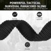 AOOK Paracord Sling with Swivels, Quick Adjustable Length Strap, 2-Point Sling for Hunting - Image 3