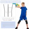 2 Pairs Kids Knee Brace for Girls Boys Children Patella Brace Support Knee Compression Sleeves Kids Knee Sleeve Kids Volleyball Knee Pads for Basketball Volleyball Gymnastics Sports, Blue and Black - Image 4