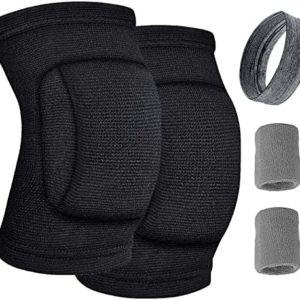 Seektop Volleyball Knee Pads, 1 Pair Comfortable Non-Slip Knee Pads for Women & Girls & Youth, Knee Guards for Volleyball Basketball Gardening Football Wrestling Yoga Dancers Baseball