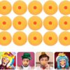 NOLITOY 20pcs Clown Nose Circus Performance Cosplay Costume Prop Sponge Noses for Halloween Christmas Carnival Party ( Orange ) - Image 6