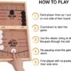 Fast Sling Puck Game Large Size 22 x 11 in Sling Puck & Chess Game 2-in-1 Foldable Sling Football Game Set, Wooden Hocky Game - Excellent Gift Idea for Kids and Adults (Western Theme) - Image 7