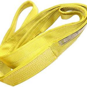 4" x 10 ft Web Lifting Sling Tow Strap Eye & Eye 2-ply Choker Pull Rigging | Pro Quality | Domestic Nylon