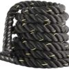 XMSound Battle Rope 1.5" Battle Exercise Training Rope 30ft/40fT Length Workout for Strength Training Home Gym Outdoor Cardio Workout, Anchor Included - Image 3