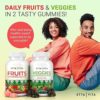 Fruits and Veggies Supplement - Fruits and Veggies Gummies (120 Chews), 9 Superfruits & 30 Veggies, Fruit & Herbs, Fruit and Vegetable Vitamins, Non-GMO, Pectin-Based, Gluten-Free, No More Capsules - Image 7