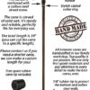 Extra Tall Handmade Walking Cane for Men - Ergonomic Carved Wood Cane Stylish Walking Stick - 39 Inch - Image 3
