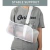 Breathable Mesh Arm Sling for Shower, Arm Sling Shoulder Immobilizer Rotator Cuff Wrist Elbow Forearm Support Brace, Arm Sling Elbow Support - Left and Right Arm for Men and Women, Adjustable Immobilizer for Shower, Stabilizer for Elbow, Dislocation - Image 3