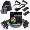 TheFitLife Resistance Exercise Bands Set (110lbs) with Handles+ TheFitLife Workout Booty Bands Set for Home Gym, Stretching - Image 2