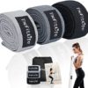 TheFitLife Resistance Exercise Bands Set (110lbs) with Handles+ TheFitLife Workout Fabric Pull up Bands Set for Home Gym, Stretching - Image 6