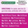 Women's Multivitamin by Nature's Bounty Optimal Solutions, Multivitamin Gummies for Immune Support, Cellular Energy Support, Bone Health, Raspberry Flavor, 80 Gummies - Image 3