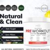 Ultra Clean Stim Free Pump Pre Workout + Nitric Oxide Booster (Fruit Punch) Beetroot, 7G Arginine Citrulline Malate, Betaine, Beta A, ACV+ - Sugar/Caffeine Free Natural Non Stim Preworkout Men & Women - Image 4