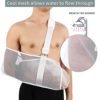 Breathable Mesh Arm Sling for Shower, Arm Sling Shoulder Immobilizer Rotator Cuff Wrist Elbow Forearm Support Brace, Arm Sling Elbow Support - Left and Right Arm for Men and Women, Adjustable Immobilizer for Shower, Stabilizer for Elbow, Dislocation - Image 5