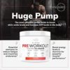 Ultra Clean Stim Free Pump Pre Workout + Nitric Oxide Booster (Fruit Punch) Beetroot, 7G Arginine Citrulline Malate, Betaine, Beta A, ACV+ - Sugar/Caffeine Free Natural Non Stim Preworkout Men & Women - Image 5