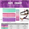 Resistance Bands for Working Out Exercise 3 Resistance Levels Equipment for Home,Elastic and Non-Slip Strength Bands for Women Training for Leg and Glute Squats - Image 5