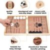 Fast Sling Puck Game Large Size 22 x 11 in Sling Puck & Chess Game 2-in-1 Foldable Sling Football Game Set, Wooden Hocky Game - Excellent Gift Idea for Kids and Adults (Western Theme) - Image 6