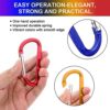 10 Pack 3'' Aluminum Spring Snap Hook Carabiner D Ring Carabiner Clip Camping Accessories Fishing Hiking Traveling and Keychain Craebuer - Image 2