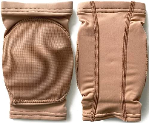 DANCEYOU Dance Knee Pads Hard Sponge Volleyball Knee Brace for Big Kid Teen Adults Football Pole Dancer Workout Knee Protector