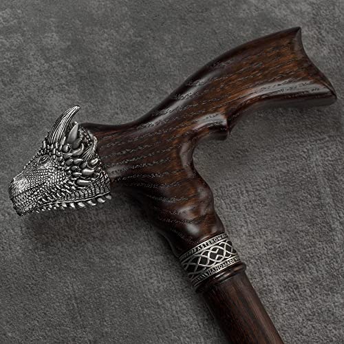 Handmade Wooden Walking Cane for Men and Women - Dragon - Fashionable Walking Stick Unique Wood Cane - Image 6