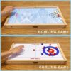 Kiditos 27.2" 7 in 1 Giant Sling Puck Game, Black Jack, Texas Hold'em, Bowling, Curling, Checkers, Chess, Ultimate Multiple Tabletop Wooden Board Game for Kids and Adults - Image 3