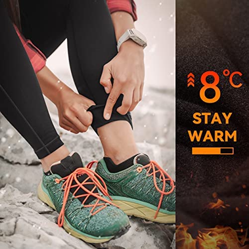 Ewedoos Fleece Lined Leggings with Pockets for Women - Thermal Warm Workout Winter Leggings for Women Yoga Pants for Women - Image 5