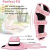 Kids Protective Gear Set, Innovative Soft Youth Toddler Knee Pads and Elbow Pads Adjustable Protective Gear Set with Gloves for Boys Girls Roller Skating Skateboard - Image 2