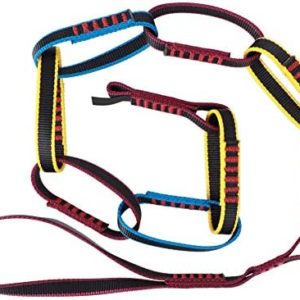 hightseck Daisy Chain Rope, Individual Daisy Loop Daisy Chain for Climbing, 22KN Outdoor Nylon Webbing Climbing Safety Daisy Chain Strips, for Personal Anchor Tether System, Aid Climbing