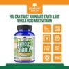 ABUNDANT EARTH LABS Whole Food Multivitamin for Women, Daily Multi Vitamins Supplements for Men/Mens Multivitamins + B Complex, Probiotic Multi Enzyme, Omegas for Organic Energy, Mood, Digestion 90ct - Image 4