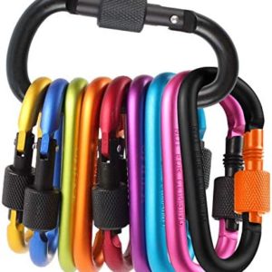 OMUKY Multicolor Carabiners Hook Clips Camping Accessories Buckle for Outdoor Hiking Traveling
