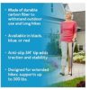 Carex Health Brands Hiking Cane Walking Stick with Dual Grip Handle for Men & Women, Black - Image 3