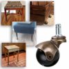 Skelang 4 Pcs Grip Ring Caster, 2” Swivel Furniture Ball Casters, Rolling Vintage Caster Wheels for Desk, Wooden Chair, Coffee Stand, Total Load Capacity 500LBS - Image 5