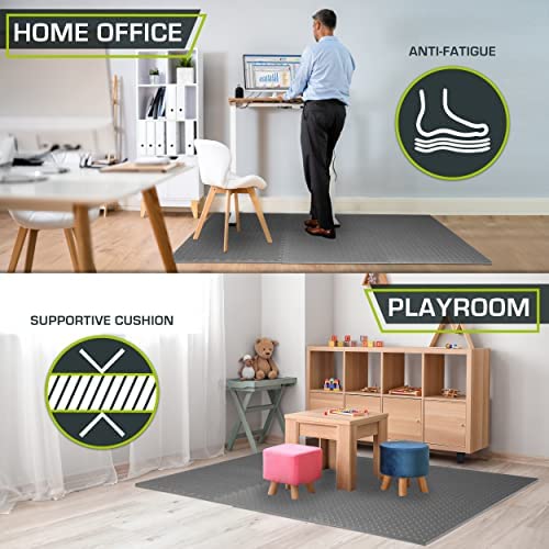 ProsourceFit Puzzle Exercise Mat ½”, EVA Foam Interlocking Tiles, Protective Flooring for Gym Equipment and Cushion for Workouts - Image 4