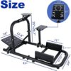 Minneer Flight X52PRO/X56/A10 Rocker Racing Steering Simulator Cockpit, Applicable to G920/G29/G27/ T248PS/T248XBox Racing Wheel Stand Adjustable Height U-bolts Wheel Pedals NOT Included - Image 5
