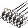 Barrel Swivels Fishing Tackle Kit, 300pcs Crane Ball Bearing Fishing Swivel with Solid Ring Black Stainless Steel Fishing line Hook Connector Fishing Gear Accessories for Saltwater Freshwater - Image 7