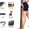 EILISON Resistance Band Kit with Heavy Duty Protective Sleeves for Safe Workout and Soft Anti-Slip Foam Handle, Door Anchor, Ankle Strap for Men and Women Stackable - Image 4
