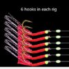 Toasis Fishing Bait Rigs Feather Hooks Assorted Size 10pack - Image 3