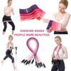 18Pcs Resistance Bands Set for Women, 5 Stackable Exercise Bands with Handles, 5 Resistance Loop Bands, Jump Rope, Figure 8 Resistance Band, Carry Bag, Ideal for Home, Gym Fitness, Yoga, Full Body Workout - Image 5